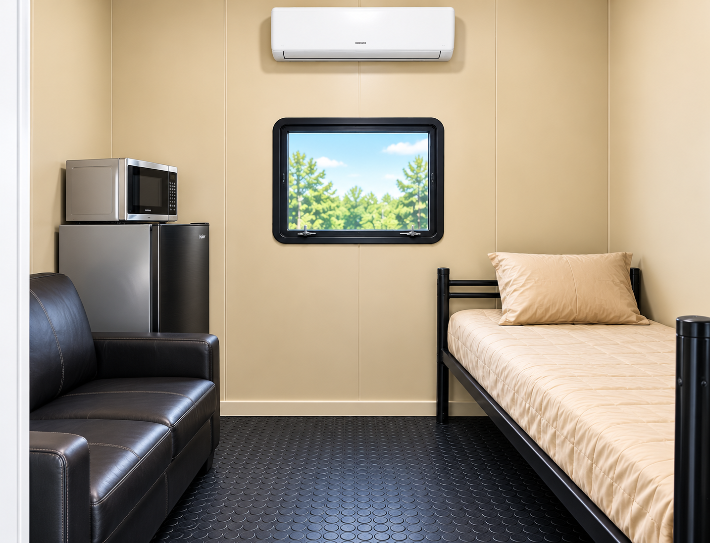 Private room inside a 20 ft VIP accommodation unit